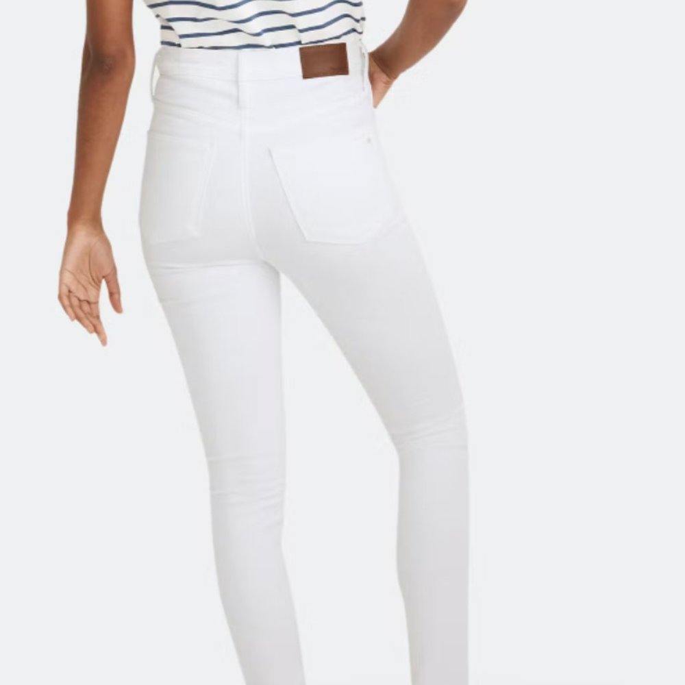 Madewell white skinny jeans